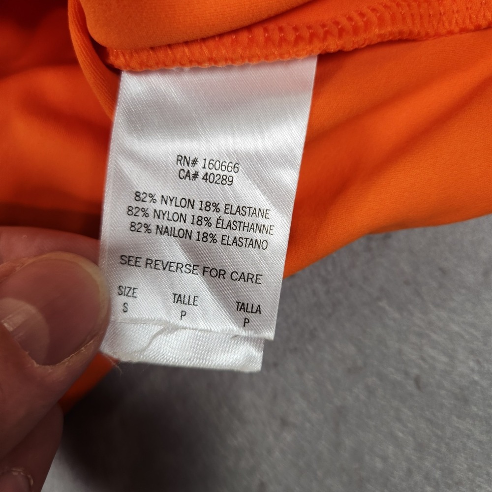 New Era Women's S Orange Long Sleeve Crop Top Cleveland Browns NFL Football NWT - Picture 9 of 10